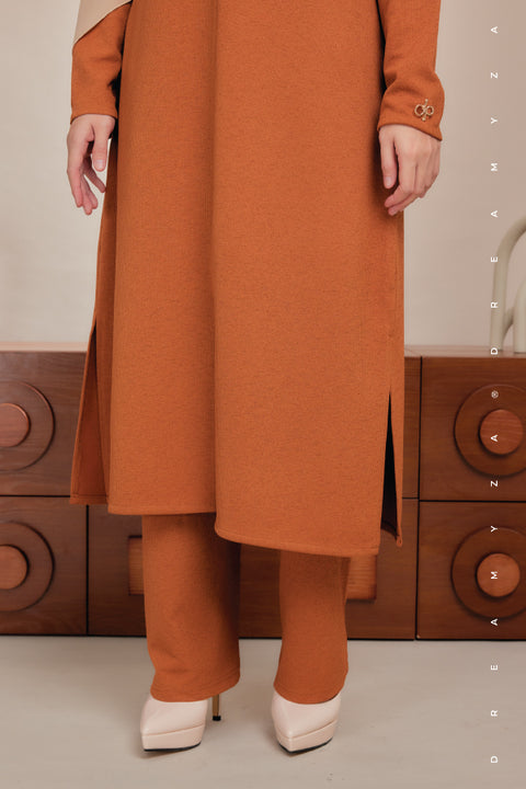 Ella Ironless PolyCotton Knitted Pant Suit