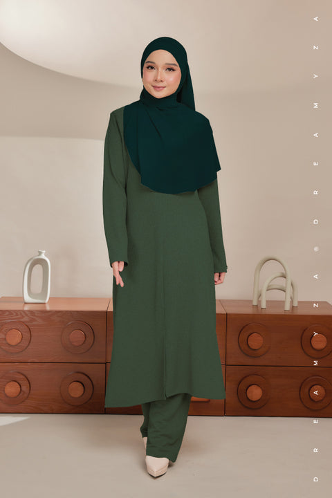 Ella Ironless PolyCotton Knitted Pant Suit