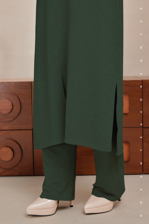Ella Ironless PolyCotton Knitted Pant Suit