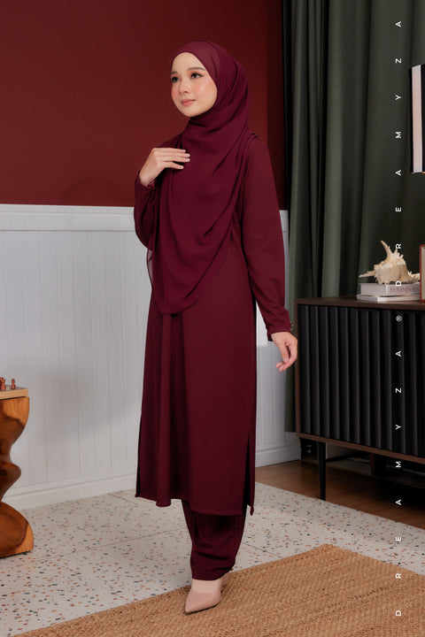 Ella Ironless PolyCotton Knitted Pant Suit