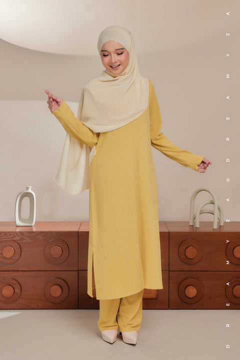 Ella Ironless PolyCotton Knitted Pant Suit
