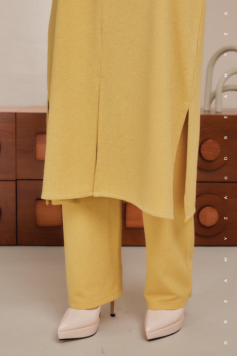 Ella Ironless PolyCotton Knitted Pant Suit