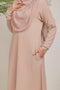 Erra Ironless PolyCotton Knitted Jubah Dress