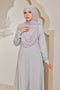 Erra Ironless PolyCotton Knitted Jubah Dress