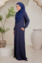 Erra Ironless PolyCotton Knitted Jubah Dress