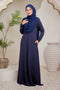 Erra Ironless PolyCotton Knitted Jubah Dress