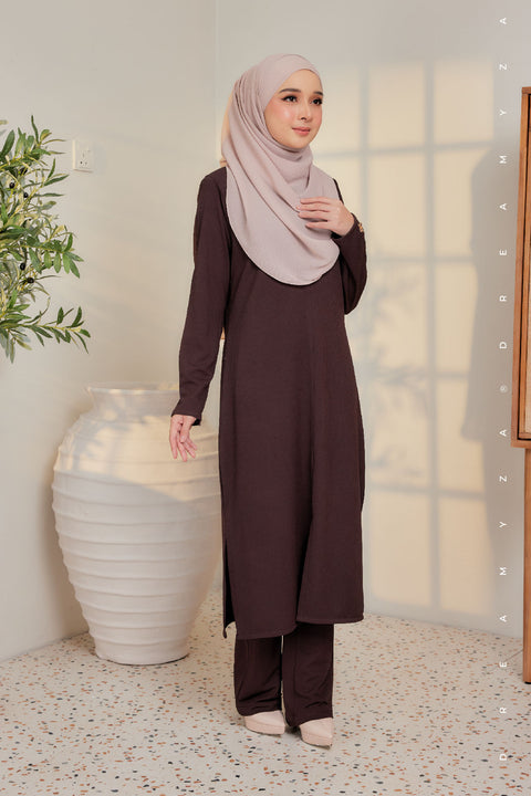Ella Ironless PolyCotton Knitted Pant Suit
