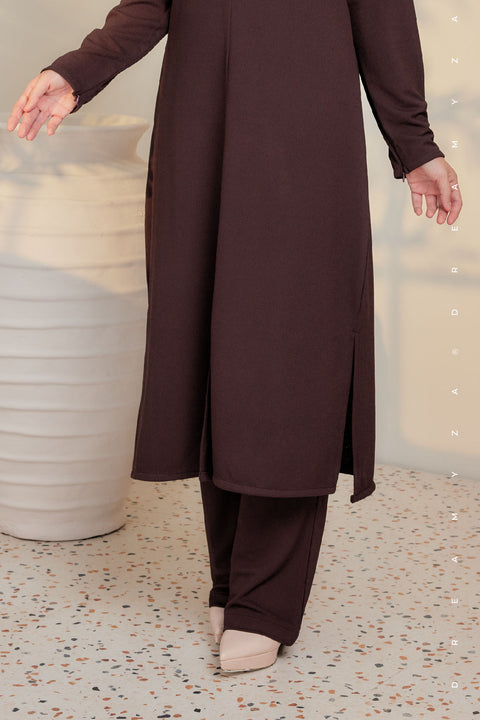 Ella Ironless PolyCotton Knitted Pant Suit
