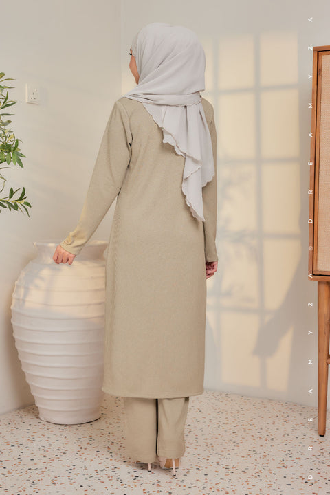 Ella Ironless PolyCotton Knitted Pant Suit