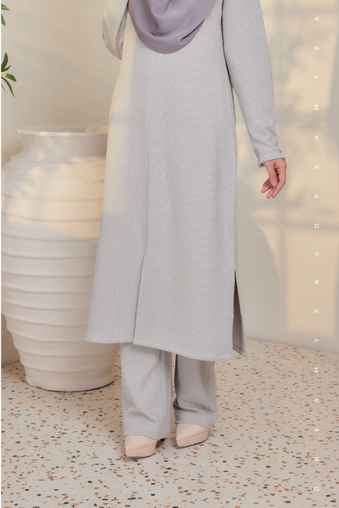 Ella Ironless PolyCotton Knitted Pant Suit