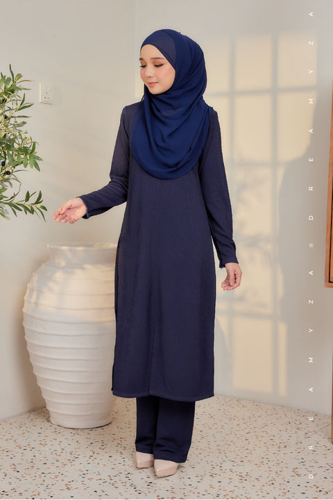 Ella Ironless PolyCotton Knitted Pant Suit
