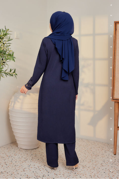 Ella Ironless PolyCotton Knitted Pant Suit