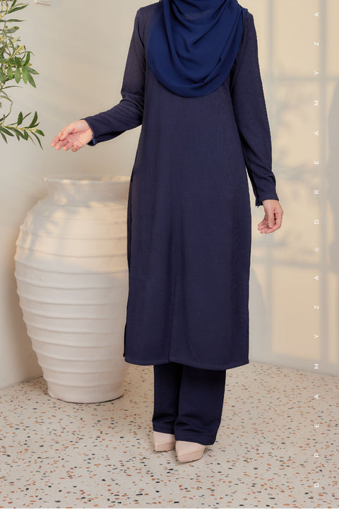 Ella Ironless PolyCotton Knitted Pant Suit