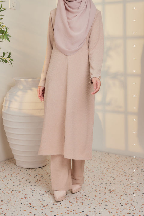 Ella Ironless PolyCotton Knitted Pant Suit