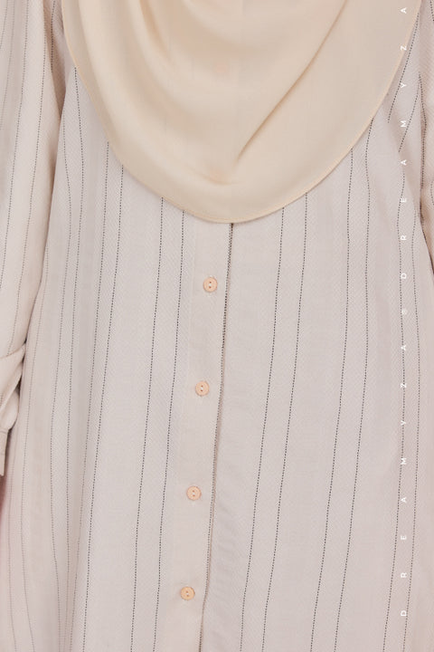 Lisa ironless Cotton Jacquard Tunic Long Top