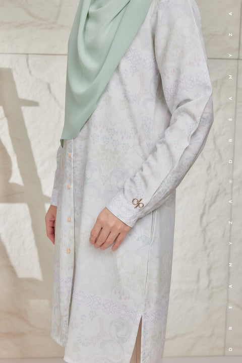 Mysa Printed Exclusive Heavy Chiffon Long Blouse