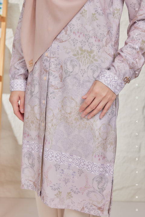 Mysa Printed Exclusive Heavy Chiffon Long Blouse