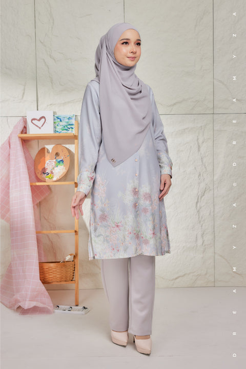 Mysa Printed Exclusive Heavy Chiffon Long Blouse