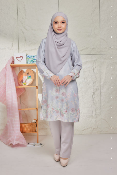 Mysa Printed Exclusive Heavy Chiffon Long Blouse