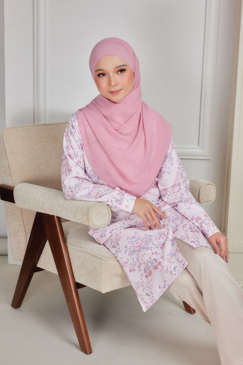 Mysa Printed Exclusive Heavy Chiffon Crepe Long Blouse 2.0