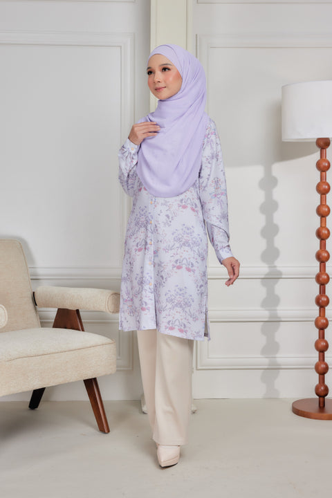 Mysa Printed Exclusive Heavy Chiffon Crepe Long Blouse 2.0