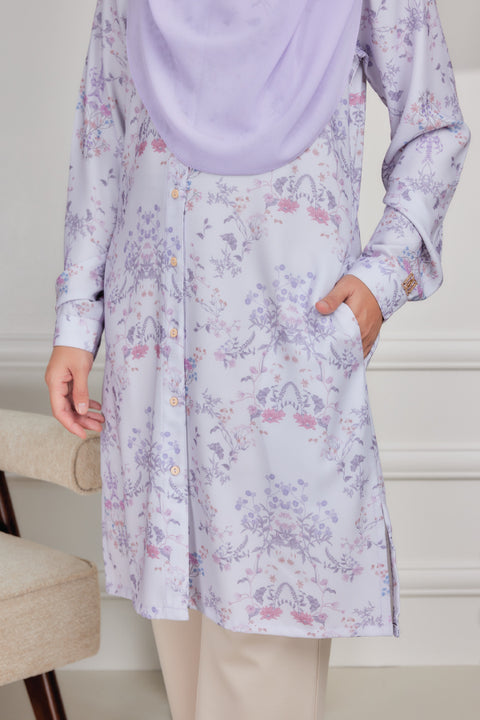 Mysa Printed Exclusive Heavy Chiffon Crepe Long Blouse 2.0