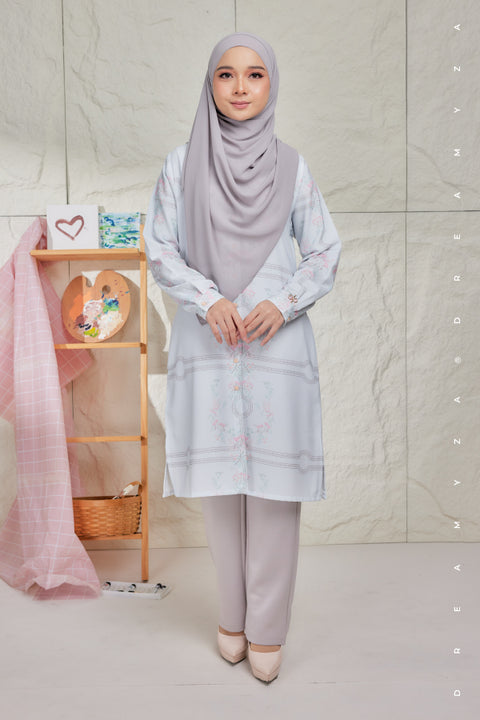 Mysa Printed Exclusive Heavy Chiffon Long Blouse