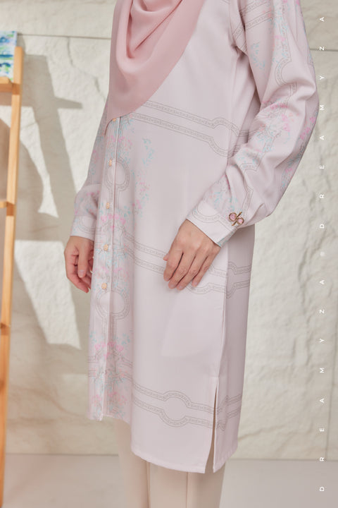 Mysa Printed Exclusive Heavy Chiffon Long Blouse