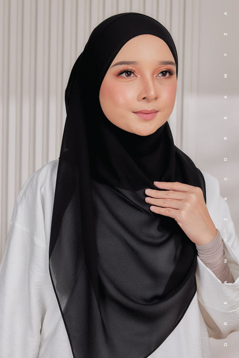 Myza Deluxe Heavy Chiffon Shawl Tudung