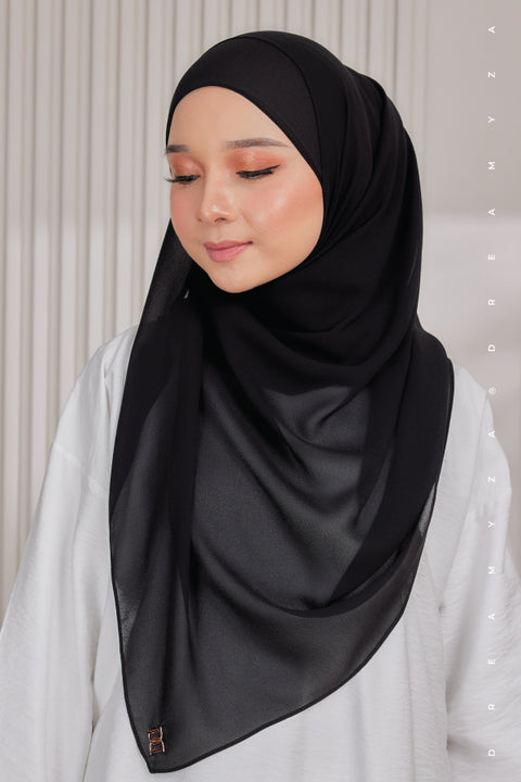 Myza Deluxe Heavy Chiffon Shawl Tudung