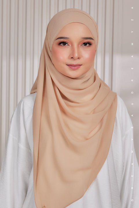 Myza Deluxe Heavy Chiffon Shawl Tudung