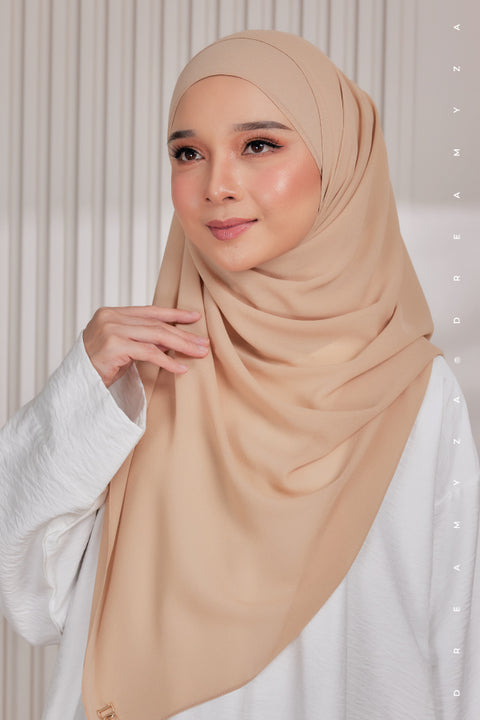 Myza Deluxe Heavy Chiffon Shawl Tudung