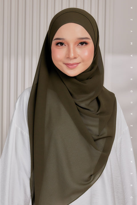 Myza Deluxe Heavy Chiffon Shawl Tudung