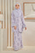 Manja Full Embroidered Printed Chiffon Modern Kurung.