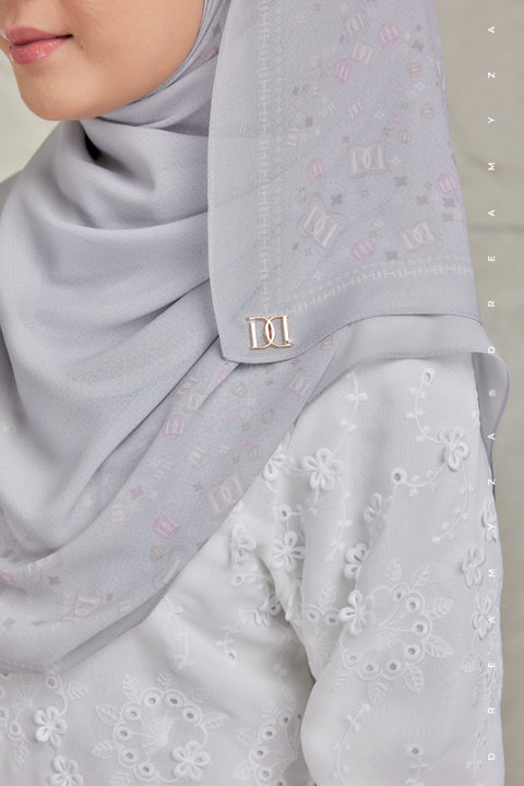Nura Printed Premium Heavy Chiffon Shawl Tudung