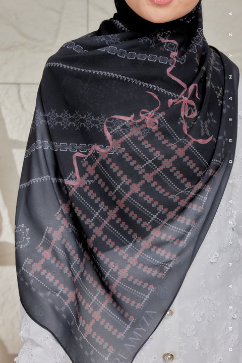 Nura Printed Premium Heavy Chiffon Shawl Tudung