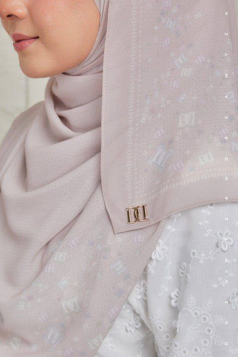 Nura Printed Premium Heavy Chiffon Shawl Tudung