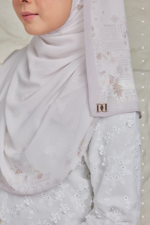 Nura Printed Premium Heavy Chiffon Shawl Tudung