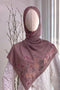 Nura Printed Premium Heavy Chiffon Shawl Tudung