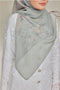 Memories of Joy Printed Luxe Cotton Voile Bawal Square Scarf