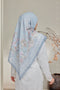 Memories of Joy Printed Luxe Cotton Voile Bawal Square Scarf