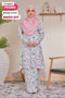 Alya Printed Riau Pahang Modern Kurung (Ironless)