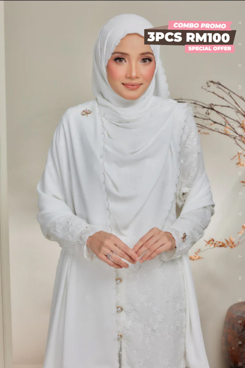 Rara Luxe Selendang Sulam Veil Shawl