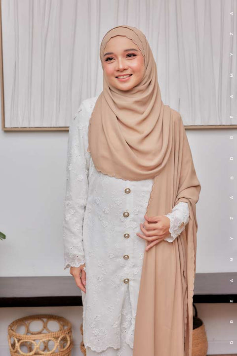 Rara Luxe Selendang Sulam Veil Shawl