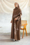 Kencana Embroidered Jubah Abaya + Chiffon Shawl (Pre-Order)