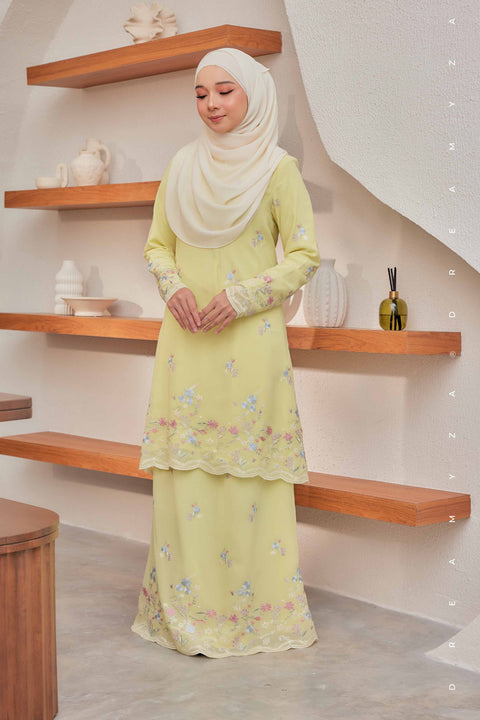 Alina Embroidered Chiffon Modern Baju Kurung