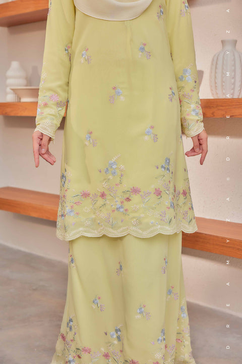 Alina Embroidered Chiffon Modern Baju Kurung