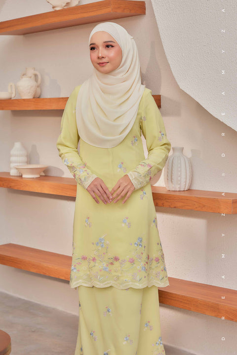 Alina Embroidered Chiffon Modern Baju Kurung