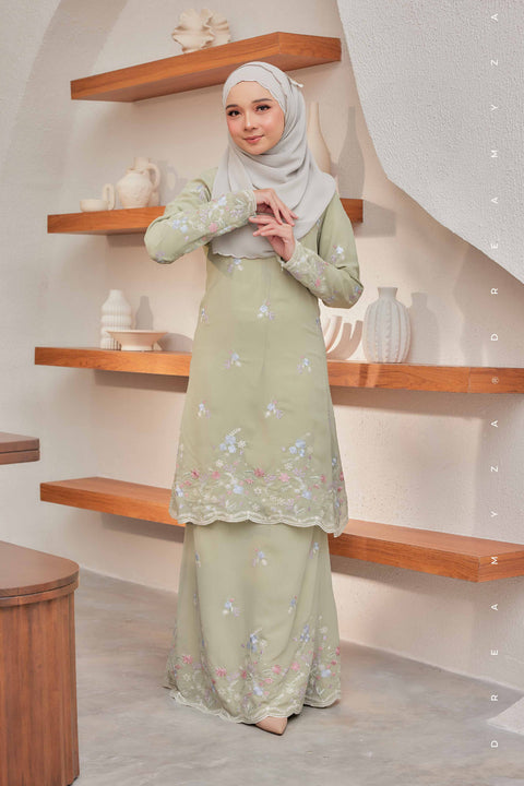 Alina Embroidered Chiffon Modern Baju Kurung