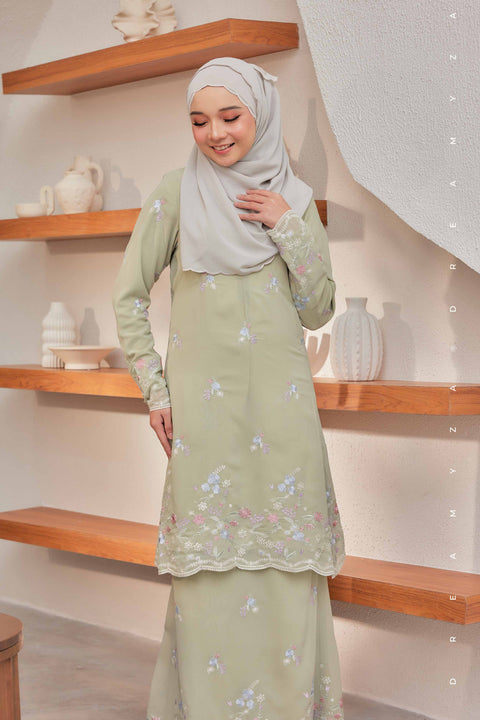 Alina Embroidered Chiffon Modern Baju Kurung